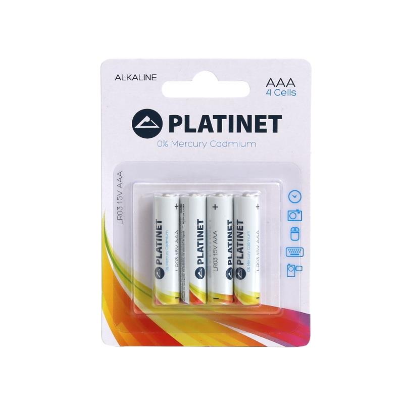 PLATINET Alkaline PRO Batterij LR03 AAA BLISTER van 4