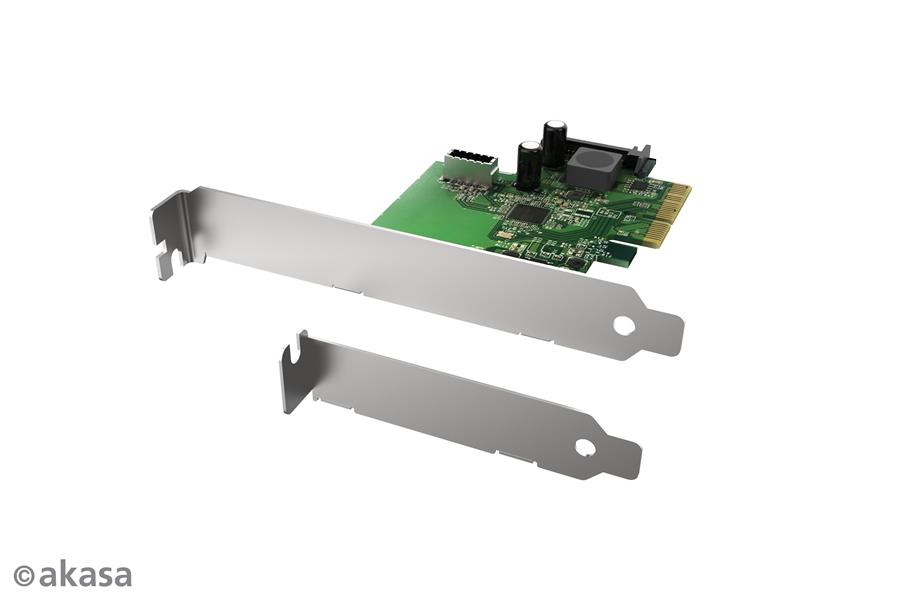 Akasa 10Gbps USB 3 2 Gen 2 Internal 20-pin Connector to PCIe Host Card