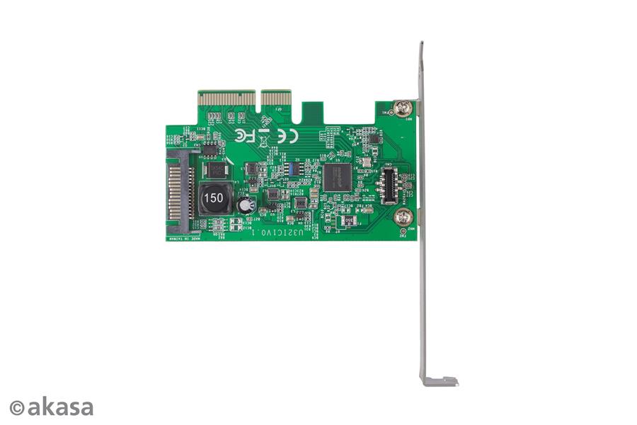 Akasa 20Gbps USB 3 2 Gen 2x2 Internal 20-pin Connector to PCIe Host Card