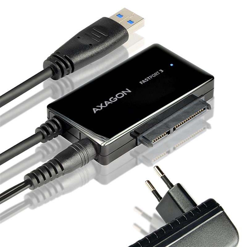 AXAGON USB3 0 - SATA 6G HDD FASTPort3 Adapter Incl AC