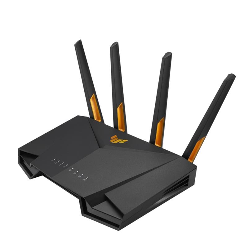ASUS TUF Gaming AX3000 V2 draadloze router Gigabit Ethernet Dual-band (2.4 GHz / 5 GHz) Zwart, Oranje