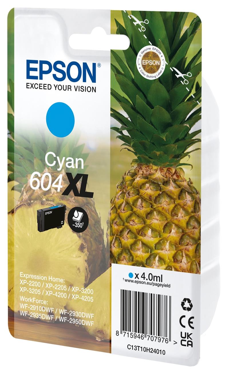 EPSON Singlepack Cyan 604XL Ink