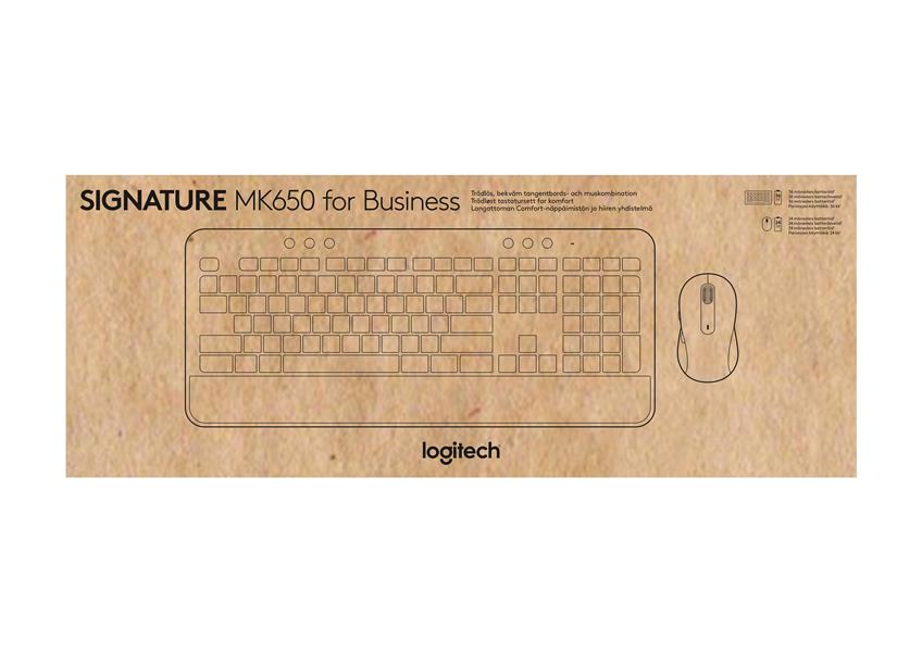 Logitech Signature MK650 Combo For Business toetsenbord Inclusief muis RF-draadloos + Bluetooth QWERTZ Zwitsers Wit