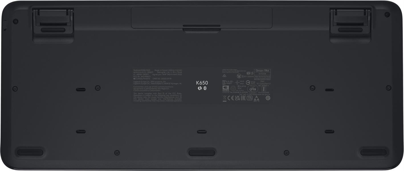 Logitech Signature K650 toetsenbord RF-draadloos + Bluetooth QWERTZ Hongaars Grafiet