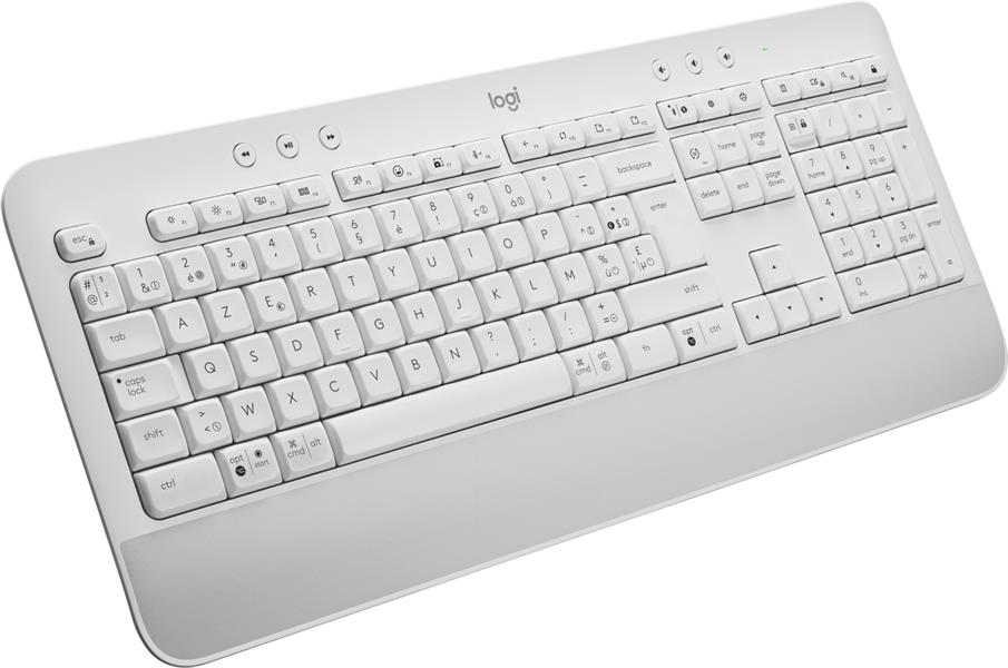 Logitech Signature K650 toetsenbord RF-draadloos + Bluetooth AZERTY Nederlands Wit