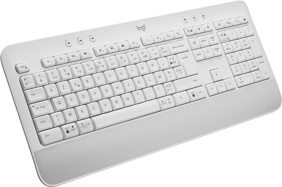 Logitech Signature K650 toetsenbord RF-draadloos + Bluetooth AZERTY Frans Wit