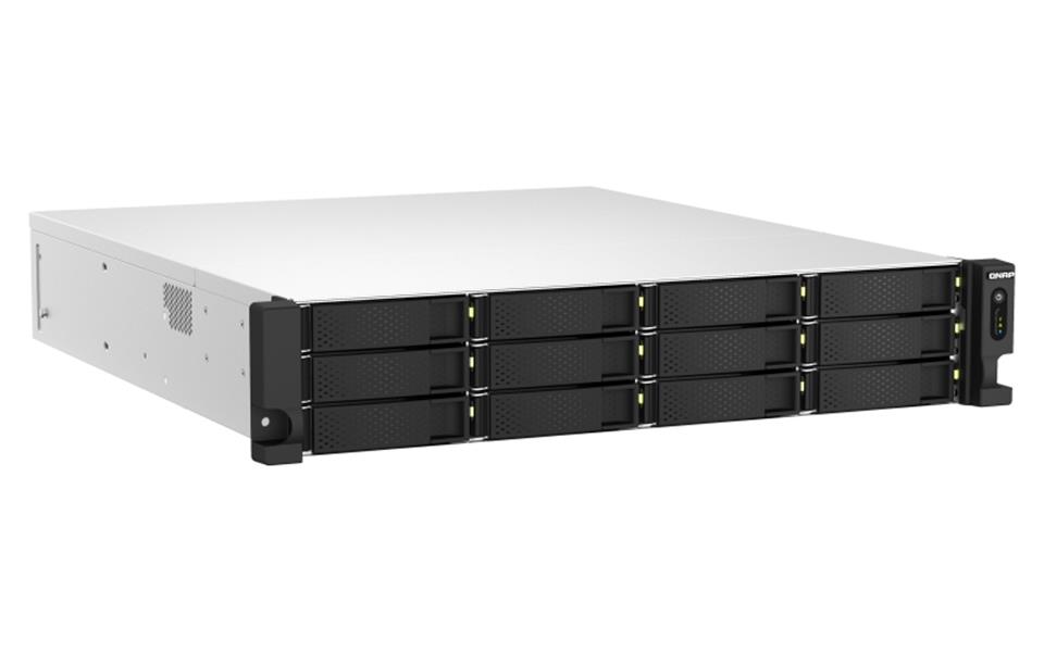 QNAP TS-H1887XU-RP NAS Rack (2U) Ethernet LAN Zwart, Wit E-2336