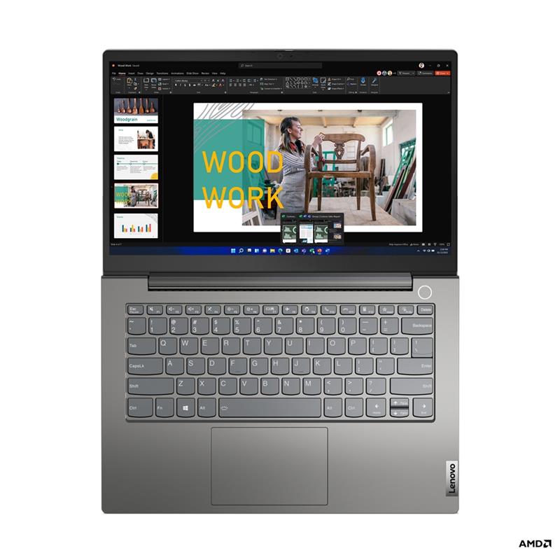 Lenovo ThinkBook 14 5825U Notebook 35,6 cm (14"") Full HD AMD Ryzen™ 7 16 GB DDR4-SDRAM 512 GB SSD Wi-Fi 6 (802.11ax) Windows 11 Pro Grijs