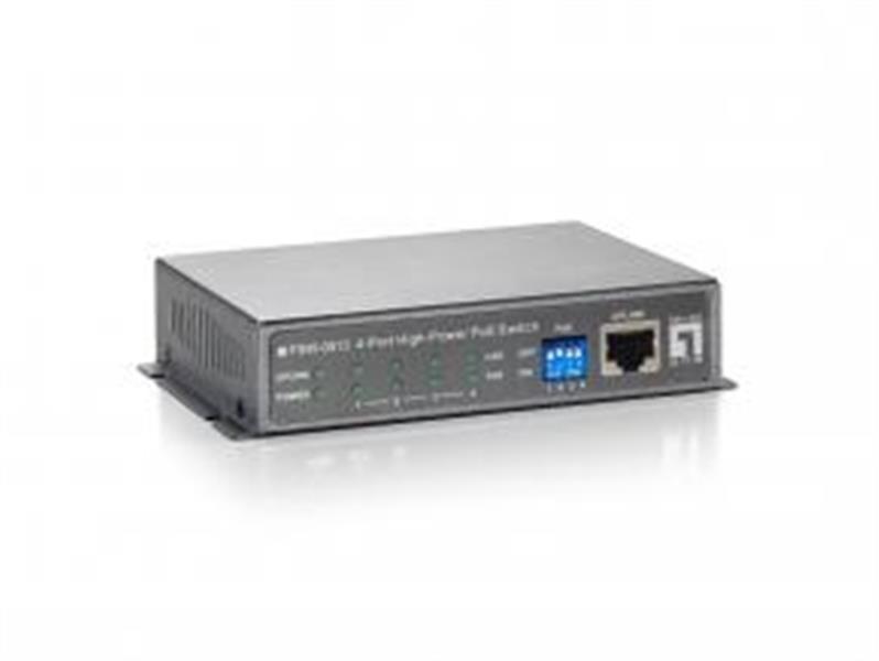 LevelOne FSW-0513 netwerk-switch Fast Ethernet (10/100) Power over Ethernet (PoE) Zwart, Grijs