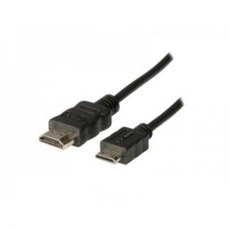 ADJ High Speed HDMI A V Cable Type-A->Type C M M Screened 2m Black