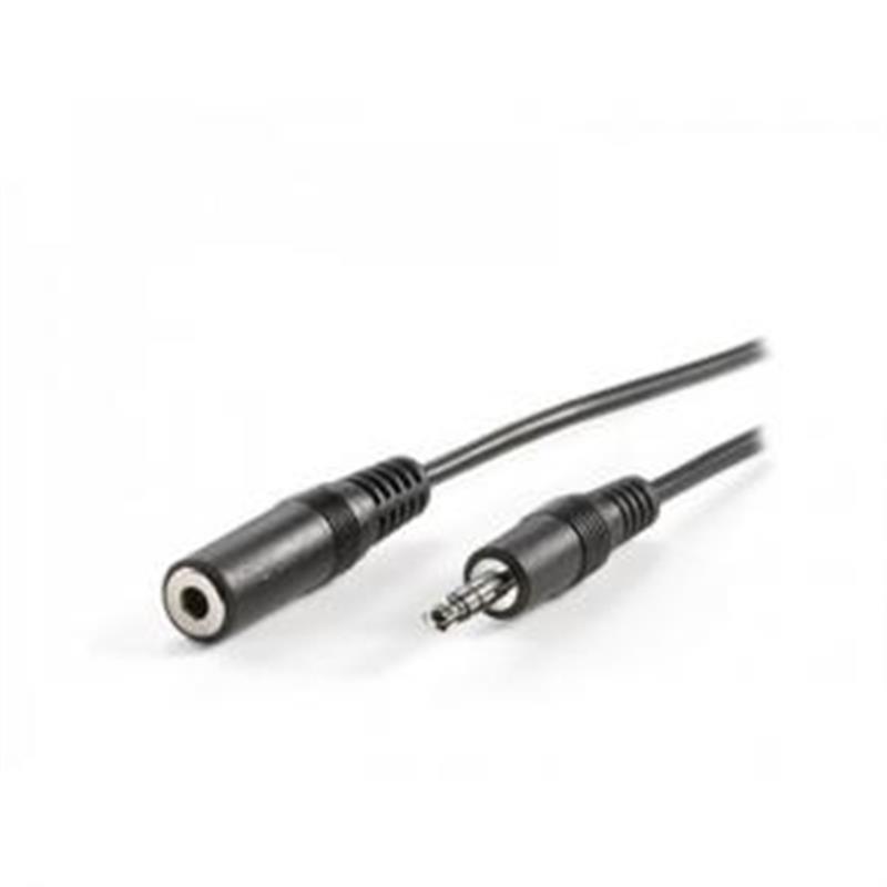 ADJ 3 5mm Audio Extension Cable M F 3m Black Blister