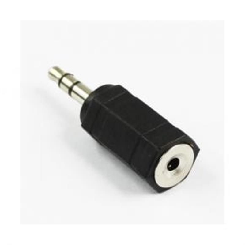ADJ Audio Adapter 2 5mm->3 5 mm M F 10cm Black Blister