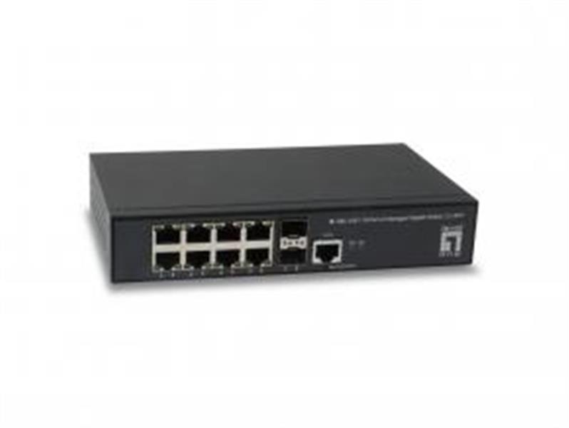 LevelOne GEL-1061 Managed L2 Gigabit Ethernet (10/100/1000) 19U Zwart
