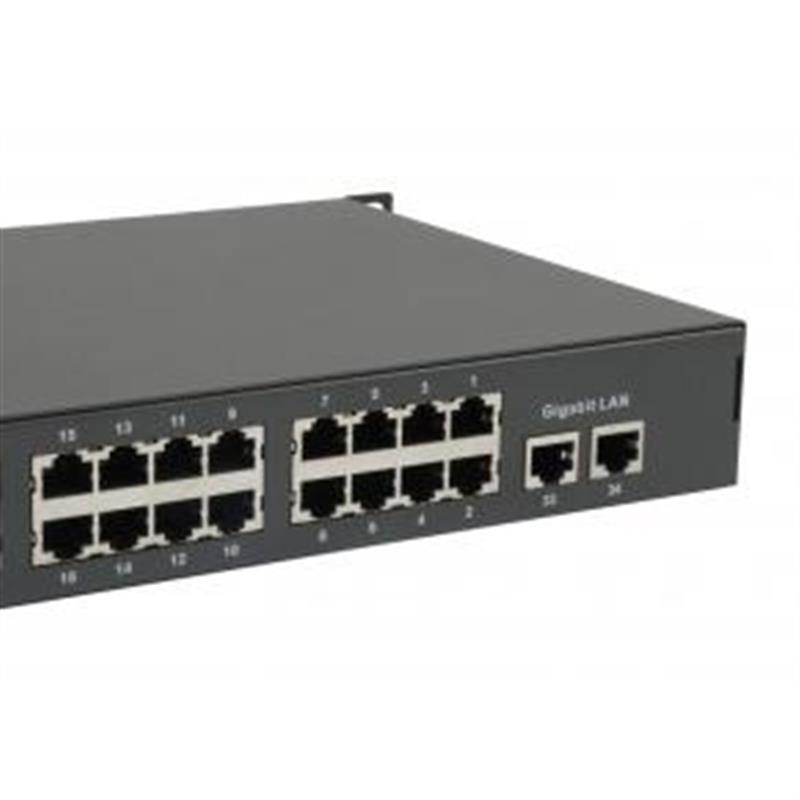 LevelOne FGP-3400W630 netwerk-switch Unmanaged Fast Ethernet (10/100) Power over Ethernet (PoE) Zwart