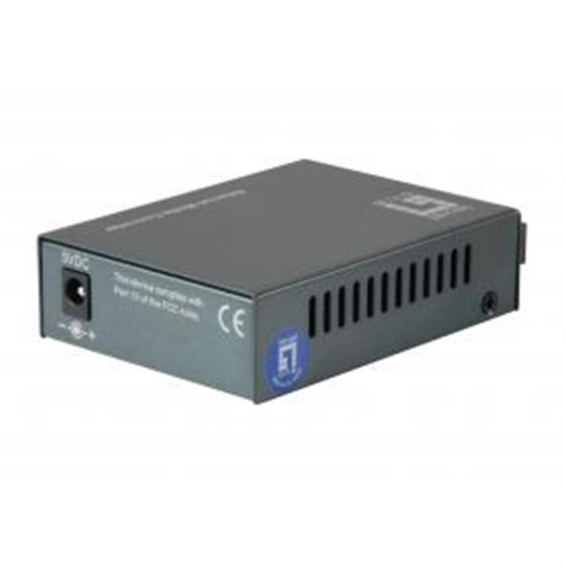LevelOne FVT-1103 netwerk media converter 100 Mbit/s 1310 nm Single-mode Zwart