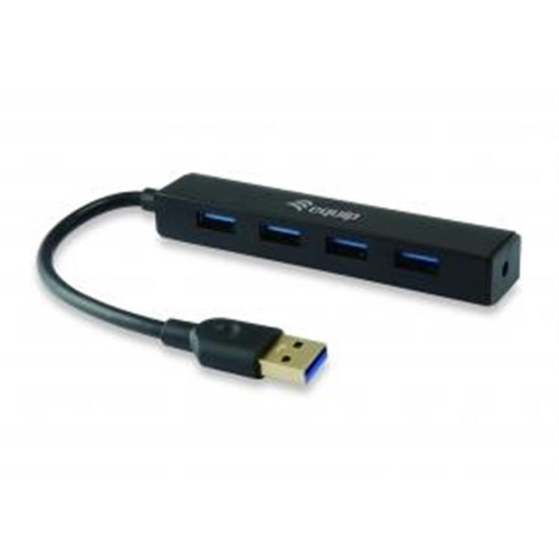 Equip 128953 interface hub USB 3.2 Gen 1 (3.1 Gen 1) Type-A 5000 Mbit/s Zwart