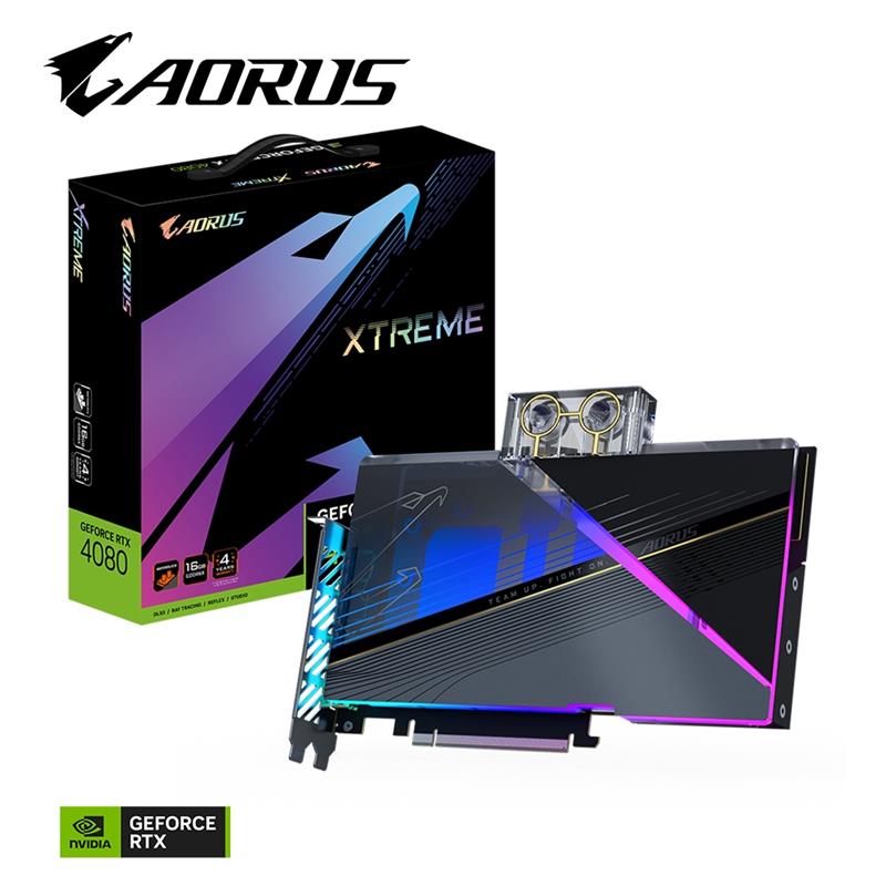 Gigabyte AORUS GeForce RTX 4080 16GB XTREME WATERFORCE WB NVIDIA GDDR6X