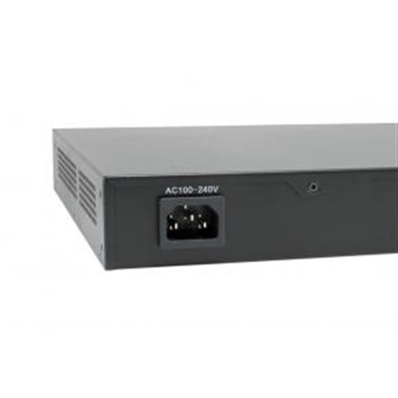 LevelOne FGP-2831 netwerk-switch Unmanaged Fast Ethernet (10/100) Power over Ethernet (PoE) 1U Zwart