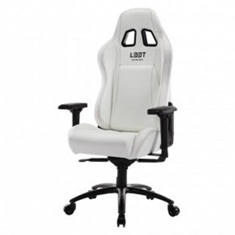 L33T Gaming E-Sport Pro Comfort Gaming Chair - PU White breathable PU leather