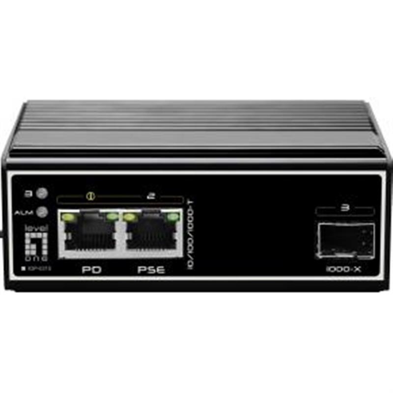 LevelOne IGP-0310 netwerk-switch Gigabit Ethernet (10/100/1000) Power over Ethernet (PoE) Zwart
