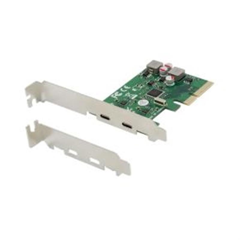 Conceptronic EMRICK 2-Port USB 3 2 Gen 2 Type-C PCIe Card self-powered PCIe USB 3 2 Gen