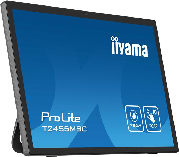 iiyama T2455MSC-B1 beeldkrant Digitale signage flatscreen 61 cm (24"") LED 400 cd/m² Full HD Zwart Touchscreen