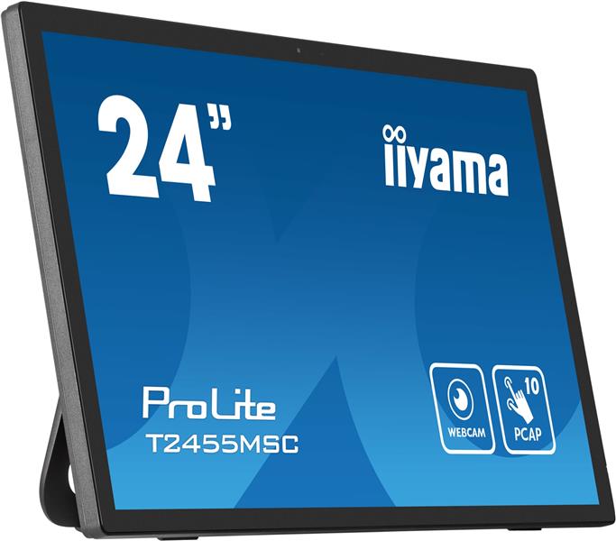 iiyama T2455MSC-B1 beeldkrant Digitale signage flatscreen 61 cm (24"") LED 400 cd/m² Full HD Zwart Touchscreen