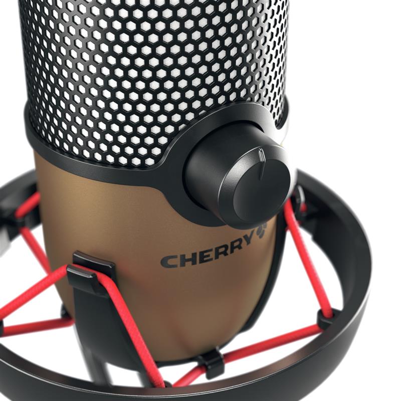 CHERRY UM 9.0 PRO RGB Zwart, Koper Tafelmicrofoon