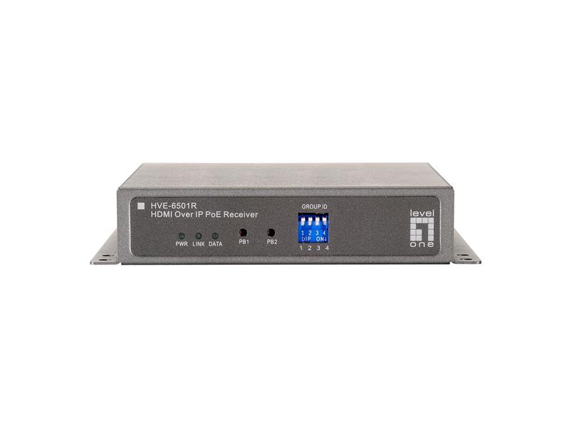 LevelOne HVE-6501R audio/video extender AV-receiver Grijs