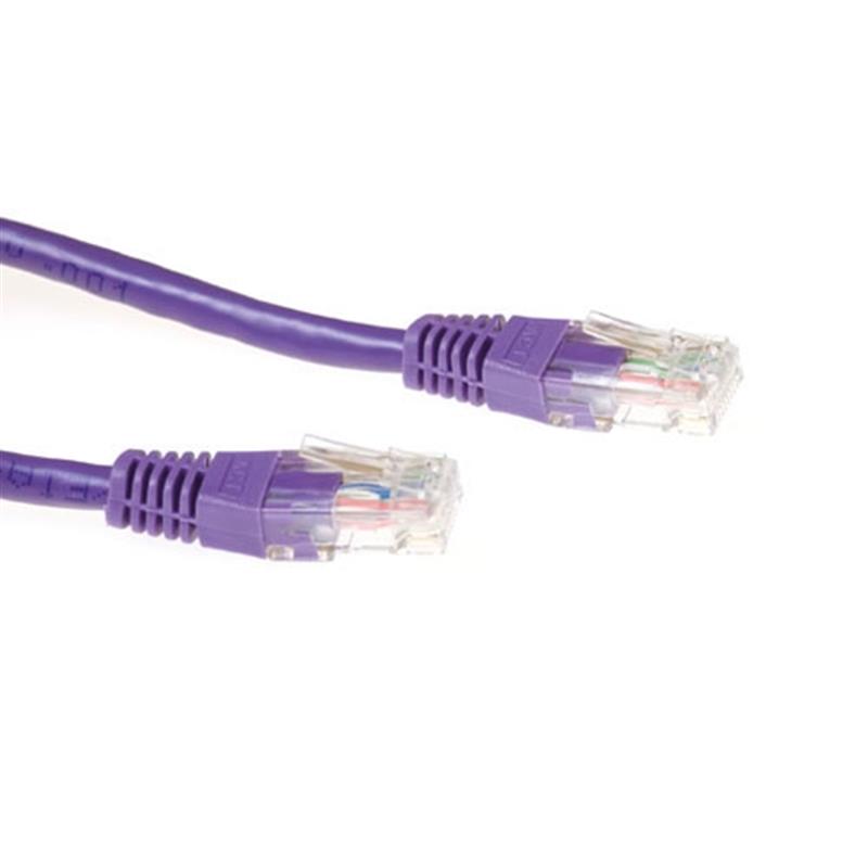 ACT CAT6A UTP 3m netwerkkabel Paars U/UTP (UTP)