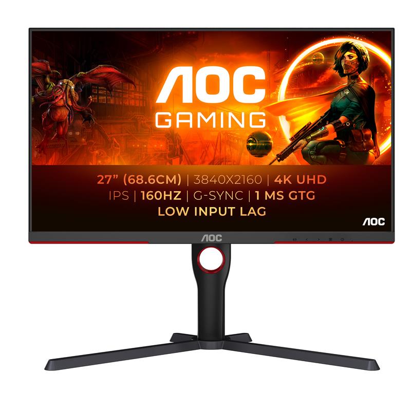 AOC G3 U27G3X computer monitor 68,6 cm (27"") 3840 x 2160 Pixels 4K Ultra HD LED Zwart, Rood