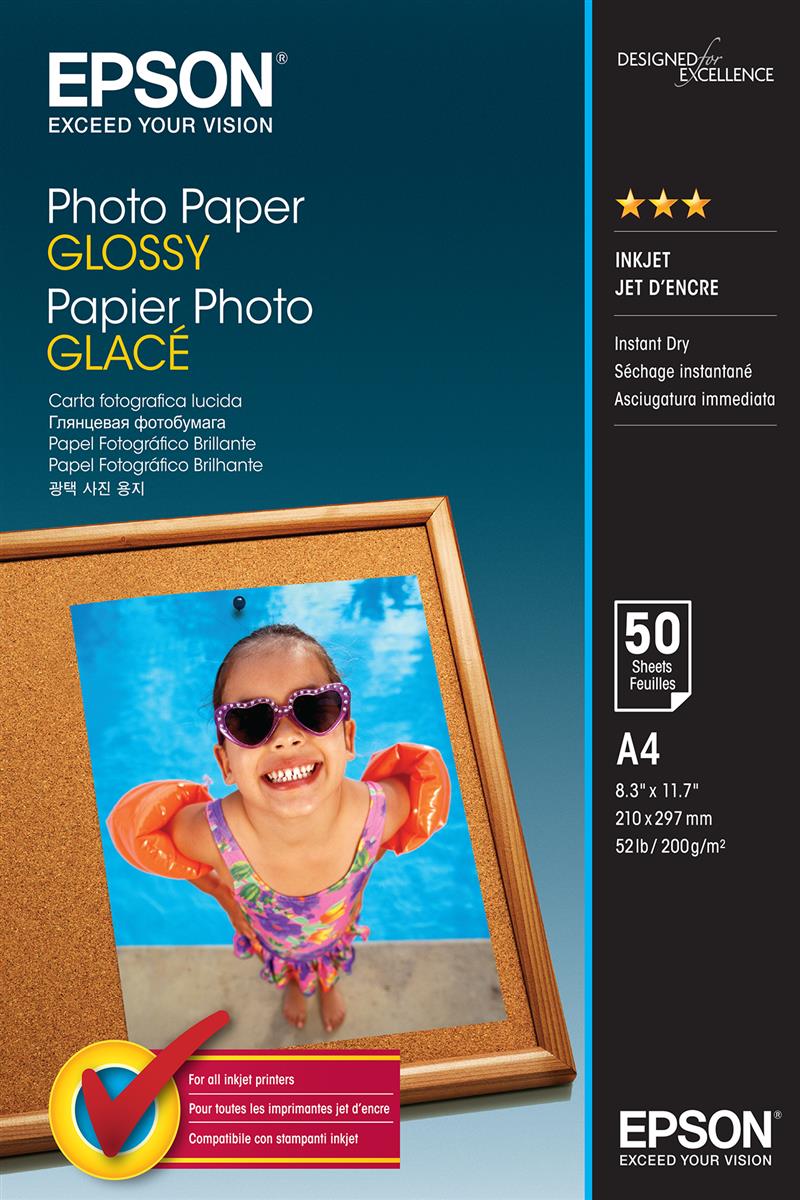 Epson Photo Paper Glossy - A4 - 50 Vellen