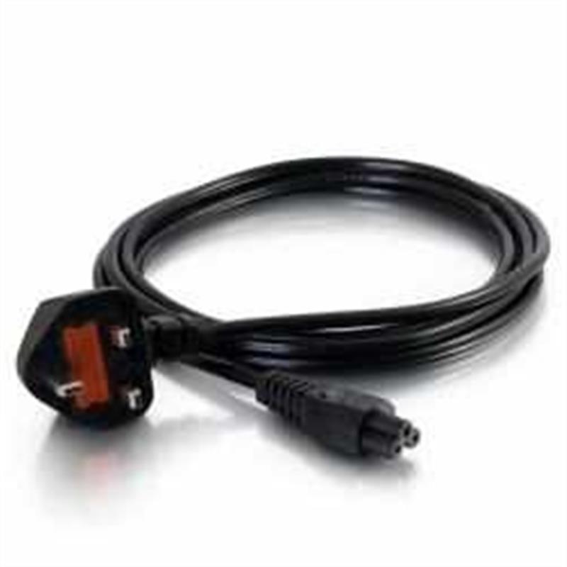 Power cable UK 230V 1 8m IEC-60320-C5 black