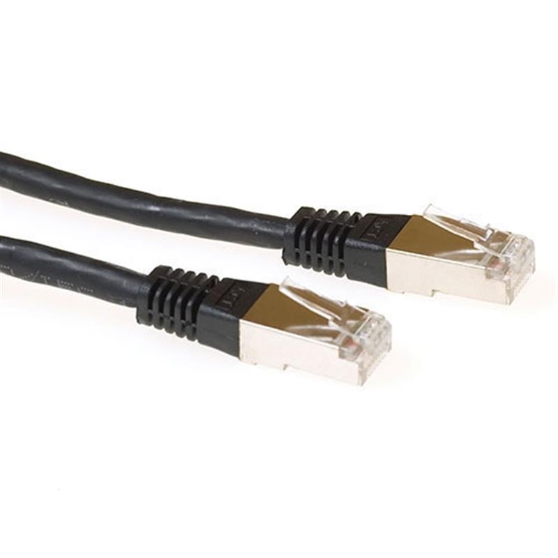 ACT 1.5m Cat6a SSTP netwerkkabel Zwart 1,5 m S/FTP (S-STP)