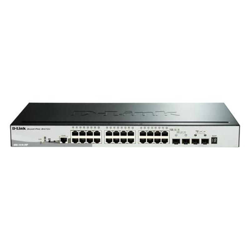 D-Link DGS-1510-28P netwerk-switch Managed L3 Gigabit Ethernet (10/100/1000) Zwart Power over Ethernet (PoE)