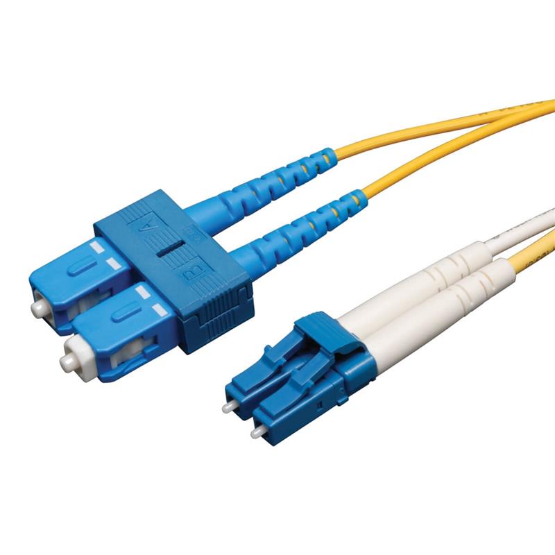 Tripp Lite N366-02M Glasvezel kabel 2 m 2x LC 2x SC OFNR Blauw, Geel