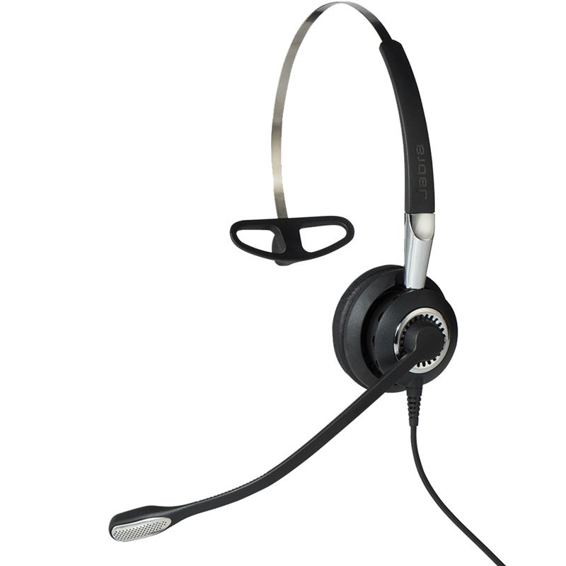 Jabra Biz 2400 II USB Mono CC Headset Bedraad Neckband, oorhaak, Hoofdband Kantoor/callcenter Zwart, Zilver