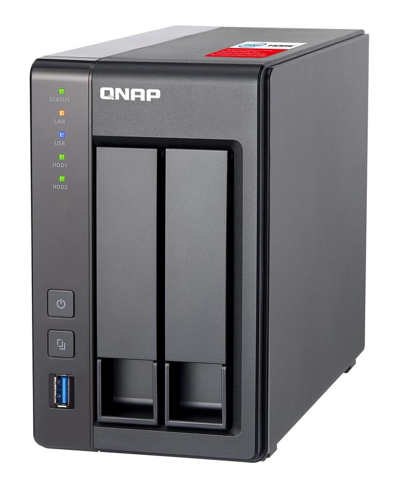 QNAP TS-251+ Ethernet LAN Toren Grijs NAS