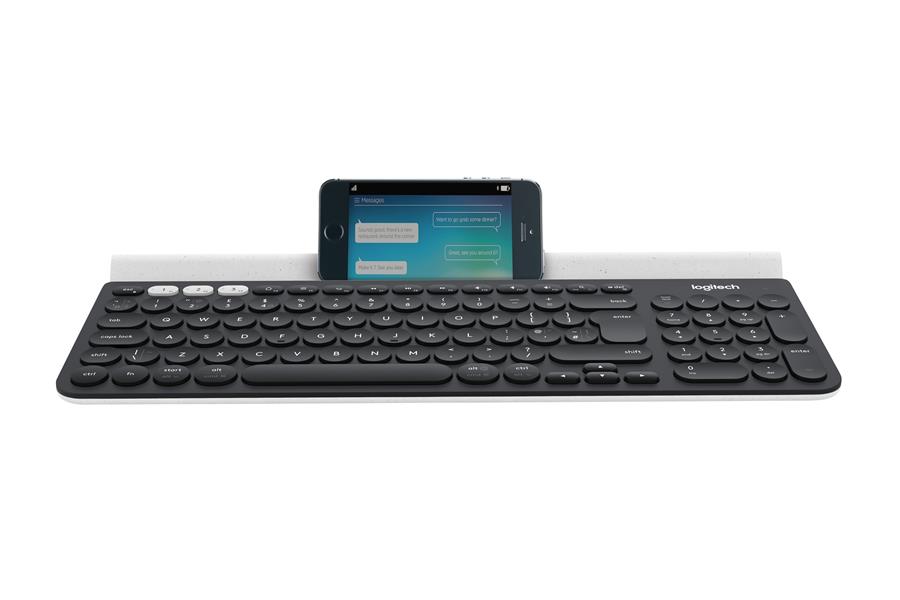 Logitech K780 Multi-Device Wireless Keyboard toetsenbord RF-draadloos + Bluetooth QWERTY Engels Grijs, Wit