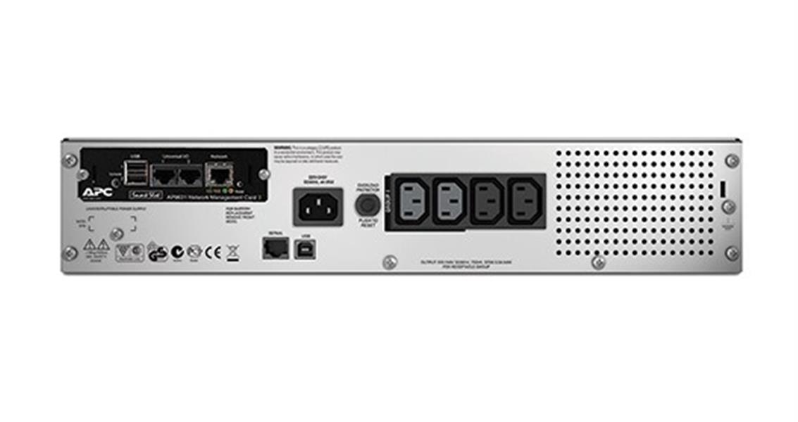 APC Smart-UPS SMT750RMI2UNC - Noodstroomvoeding 4x C13, USB, rack mountable, NMC, 750VA