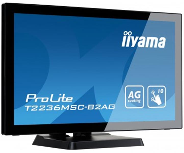 iiyama ProLite T2236MSC touch screen-monitor 54,6 cm (21.5"") 1920 x 1080 Pixels Zwart Multi-touch