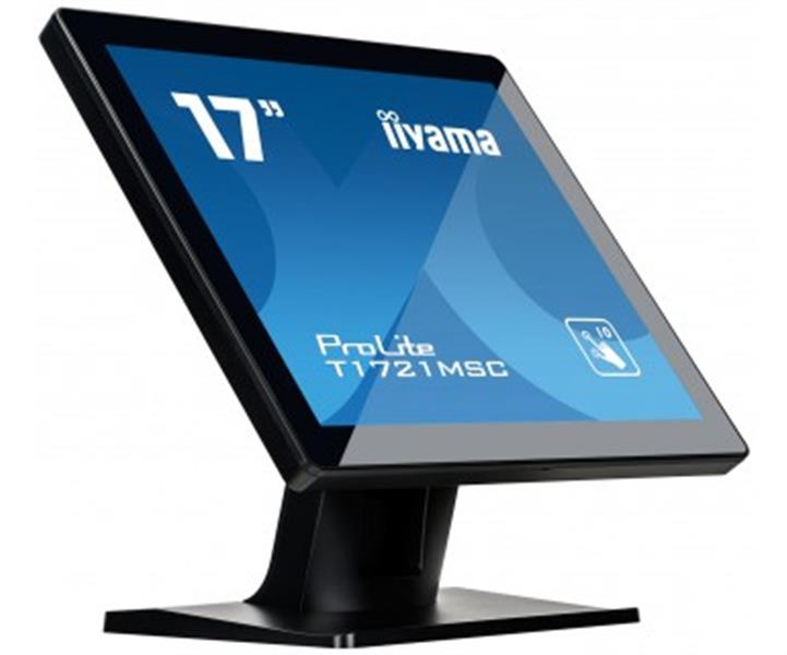 iiyama ProLite T1721MSC-B1 touch screen-monitor 43,2 cm (17"") 1280 x 1024 Pixels Zwart Multi-touch Tafelblad