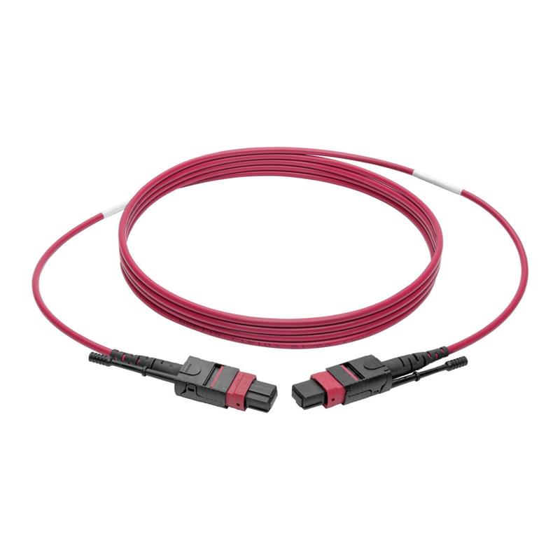 Tripp Lite N845-02M-12-MG Glasvezel kabel 2 m MPO/MTP CMP OM4 Zwart, Magenta