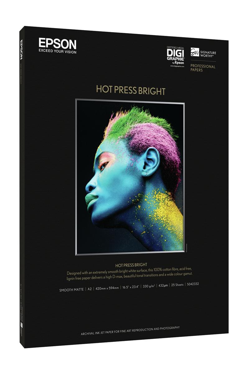 Epson Hot Press Bright A2