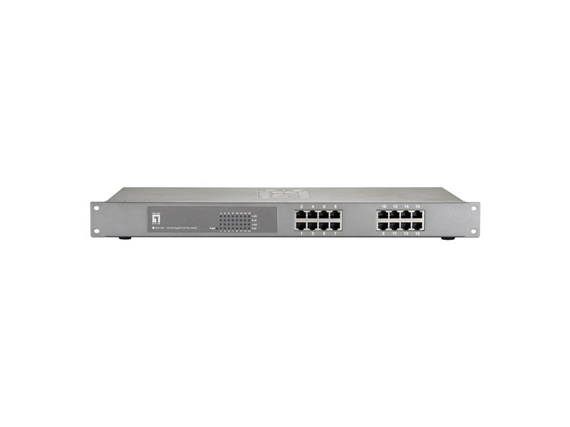 LevelOne GEP-1621W120 netwerk-switch Gigabit Ethernet (10/100/1000) Power over Ethernet (PoE) Grijs