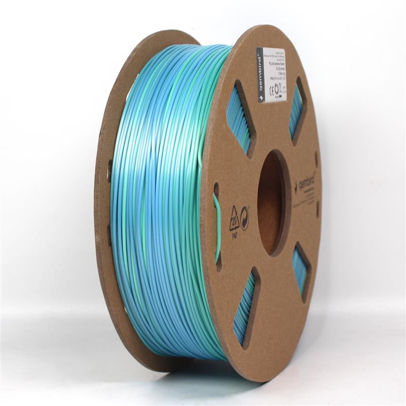 PLA Silk Rainbow Blauw Groen 1 75 mm 1 kg