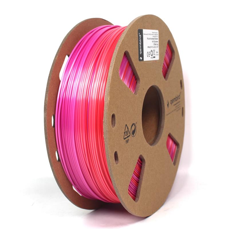 PLA Silk Rainbow Rood Paars 1 75 mm 1 kg