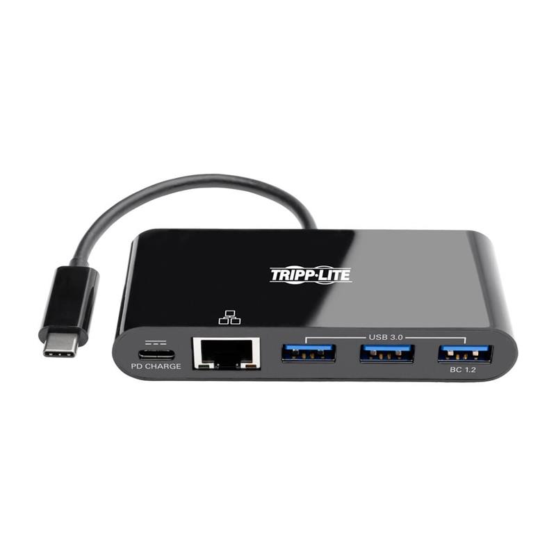 Tripp Lite U460-003-3AGB-C interface hub USB 3.2 Gen 2 (3.1 Gen 2) Type-C 5000 Mbit/s Zwart
