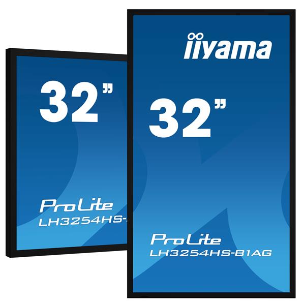 iiyama LH3254HS-B1AG beeldkrant Digitale signage flatscreen 80 cm (31.5"") LCD Wifi 500 cd/m² Full HD Zwart Type processor Android 11 24/7