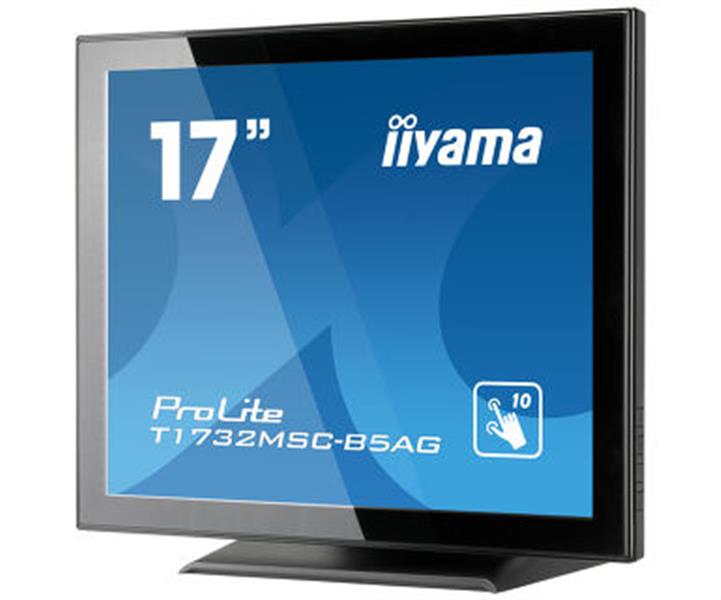 iiyama ProLite T1732MSC-B5AG touch screen-monitor 43,2 cm (17"") 1280 x 1024 Pixels Zwart Multi-touch